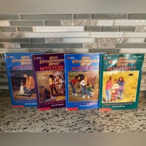 The Babysitters Club Mysteries books # 4, 5, 6, 7 Ann Martin 1990's